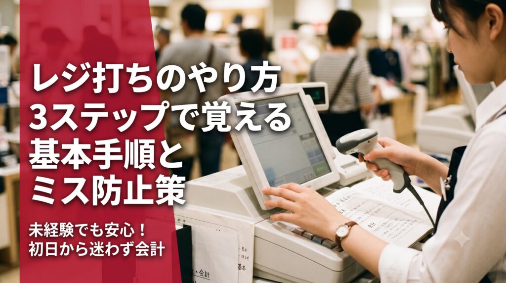 レジ打ち業務の基本とミス防止の鉄則