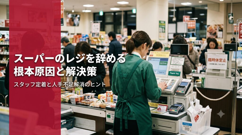 レジ離職の真因と対策：定着がもたらす