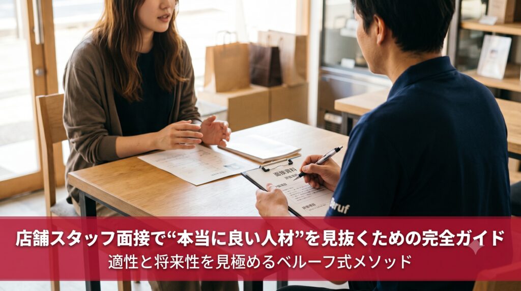店舗スタッフ採用面接”見抜く力”完全ガイド
