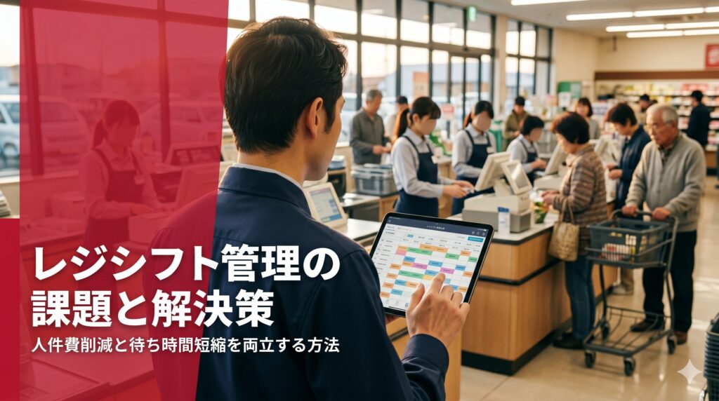 レジシフト管理の課題と解決策｜人件費削減と待ち時間短縮を両立する方法