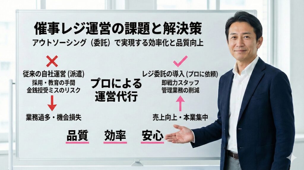 催事　レジ　委託