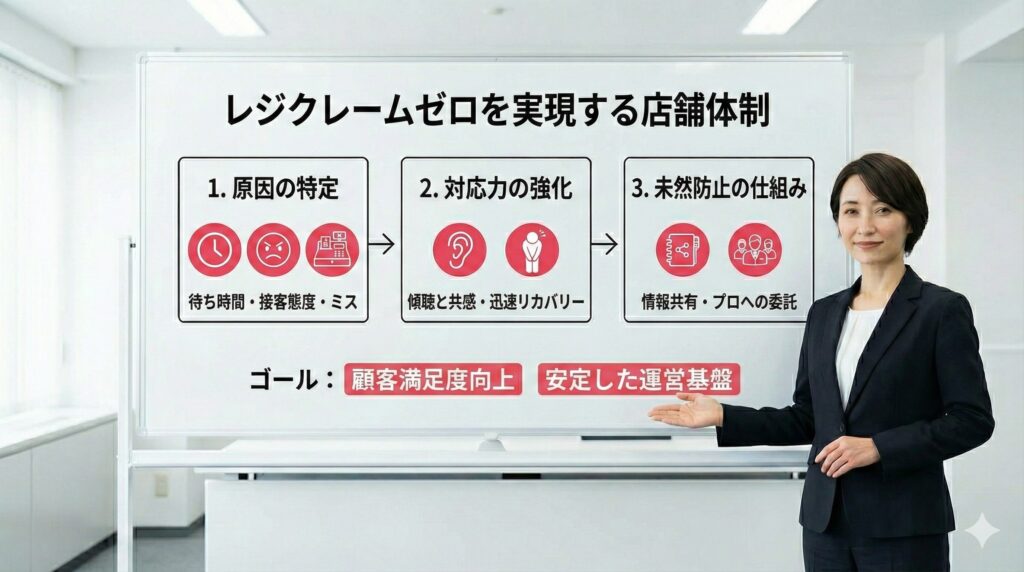 レジのクレーム対応と原因は？オープン前に知っておきたい未然に防ぐ店舗体制