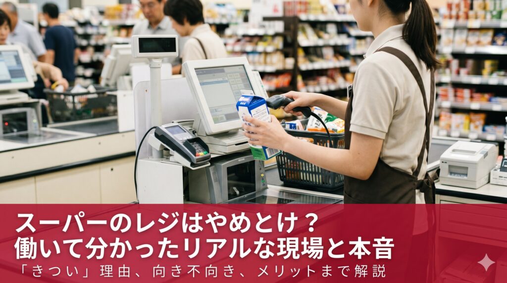 「スーパーのレジはやめとけ？」実際に働いて分かったリアルな現場と本音