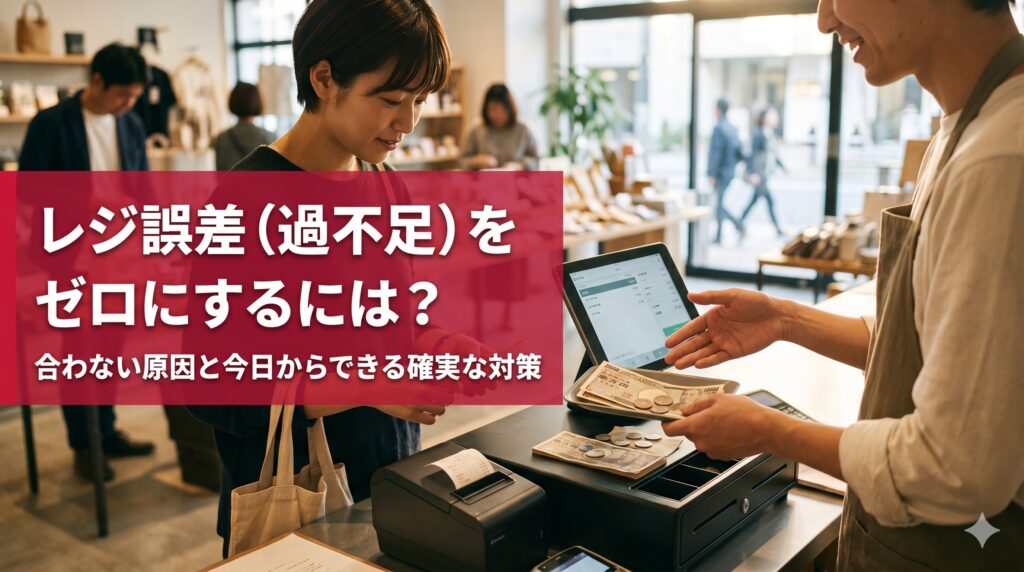 レジ誤差(過不足)をゼロにするには？合わない原因と今日からできる確実な対策