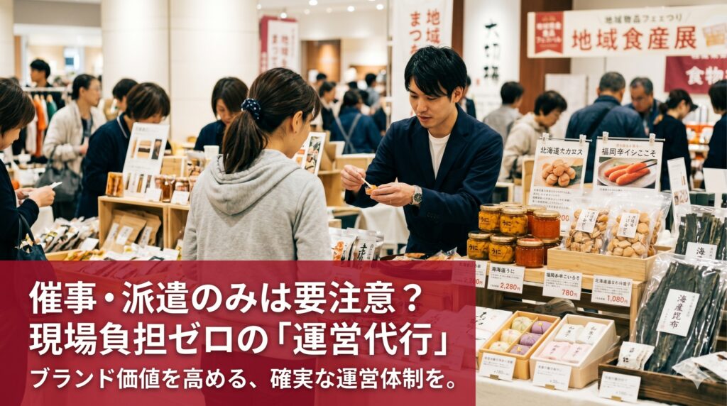 催事 派遣のみは要注意？現場の負担をゼロにする「運営代行」という選択肢