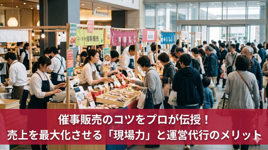 催事販売のコツをプロが伝授！売上を最大化させる「現場力」と運営代行のメリット