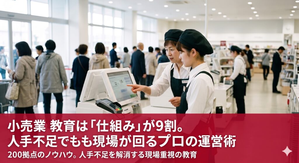 小売業 教育は「仕組み」が9割。人手不足でも現場が回る方法