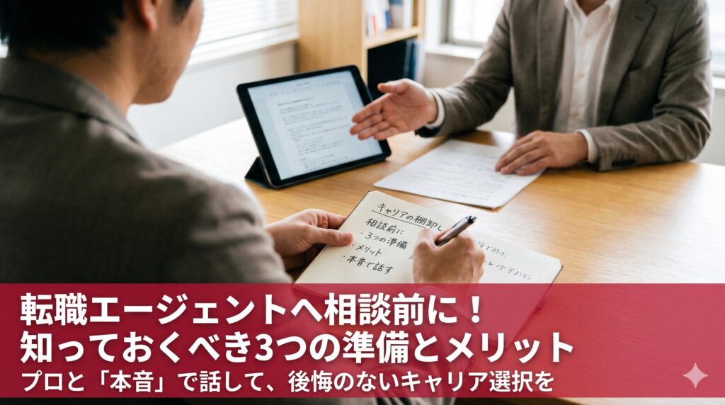 転職エージェントへ相談前に知っておくべき3つの準備と「本音」で話すメリット