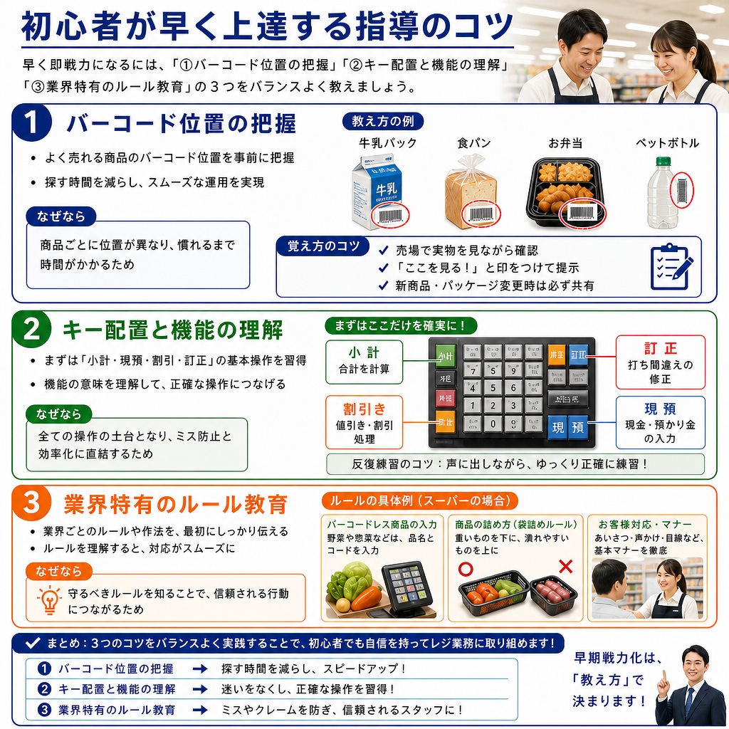 初心者が早く上達する指導のコツ