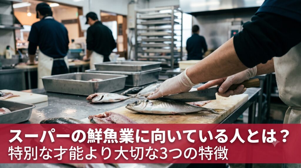 スーパーの鮮魚業に向いている人とは？特別な才能より大切な3つの特徴