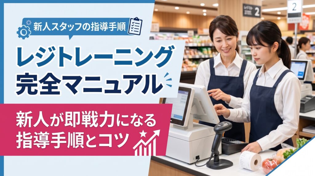 レジトレーニング完全マニュアル｜新人が即戦力になる指導手順とコツ