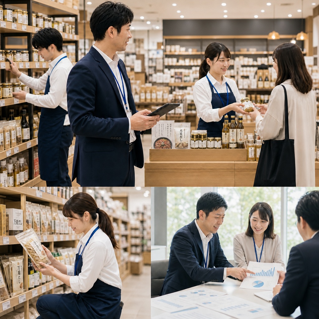 チーフがスタッフを管理している写真