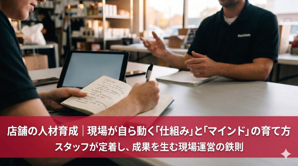 店舗の人材育成｜現場が自ら動く「仕組み」と「マインド」の育て方
