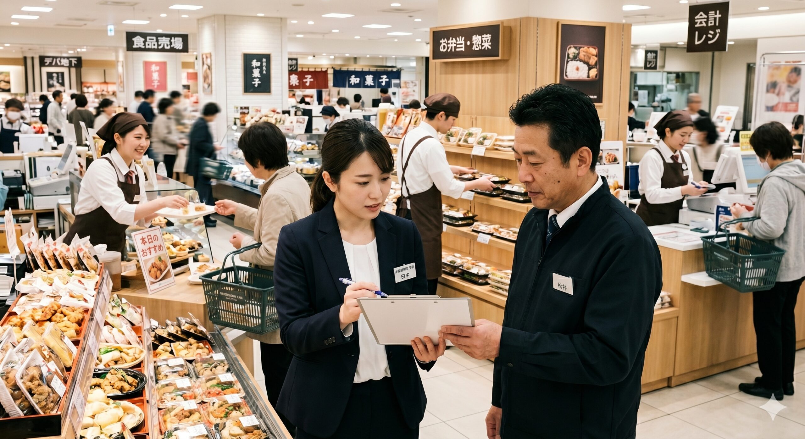 店舗運営代行のプロが現場を支援している场景