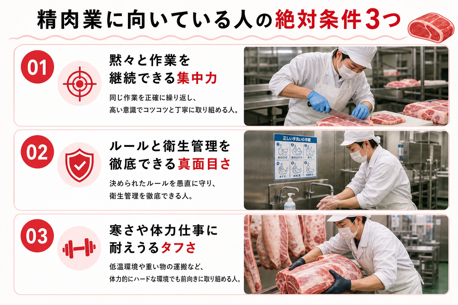 精肉業に向いている人の絶対条件