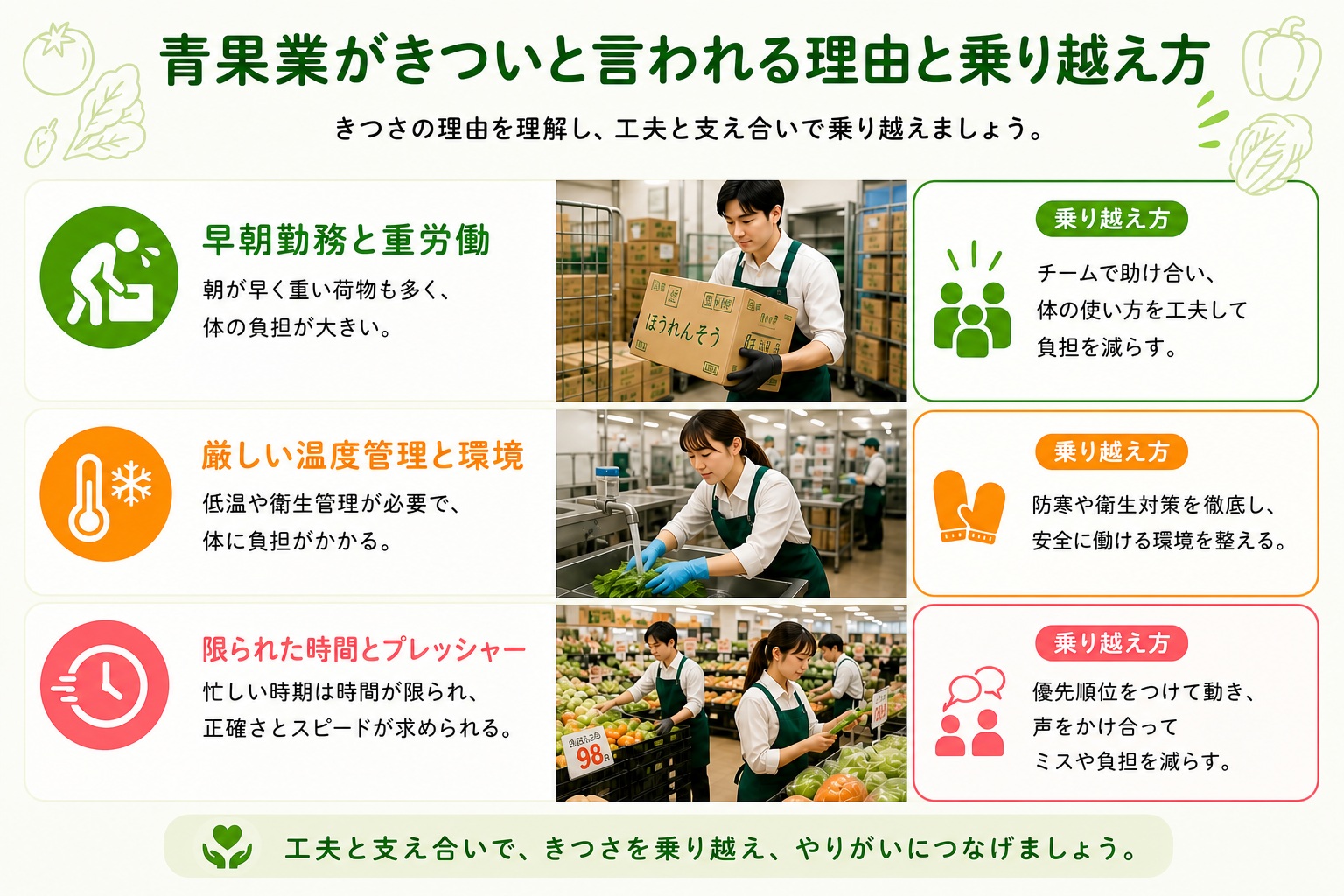 青果業がきついと言われる理由と乗り越え方の画像