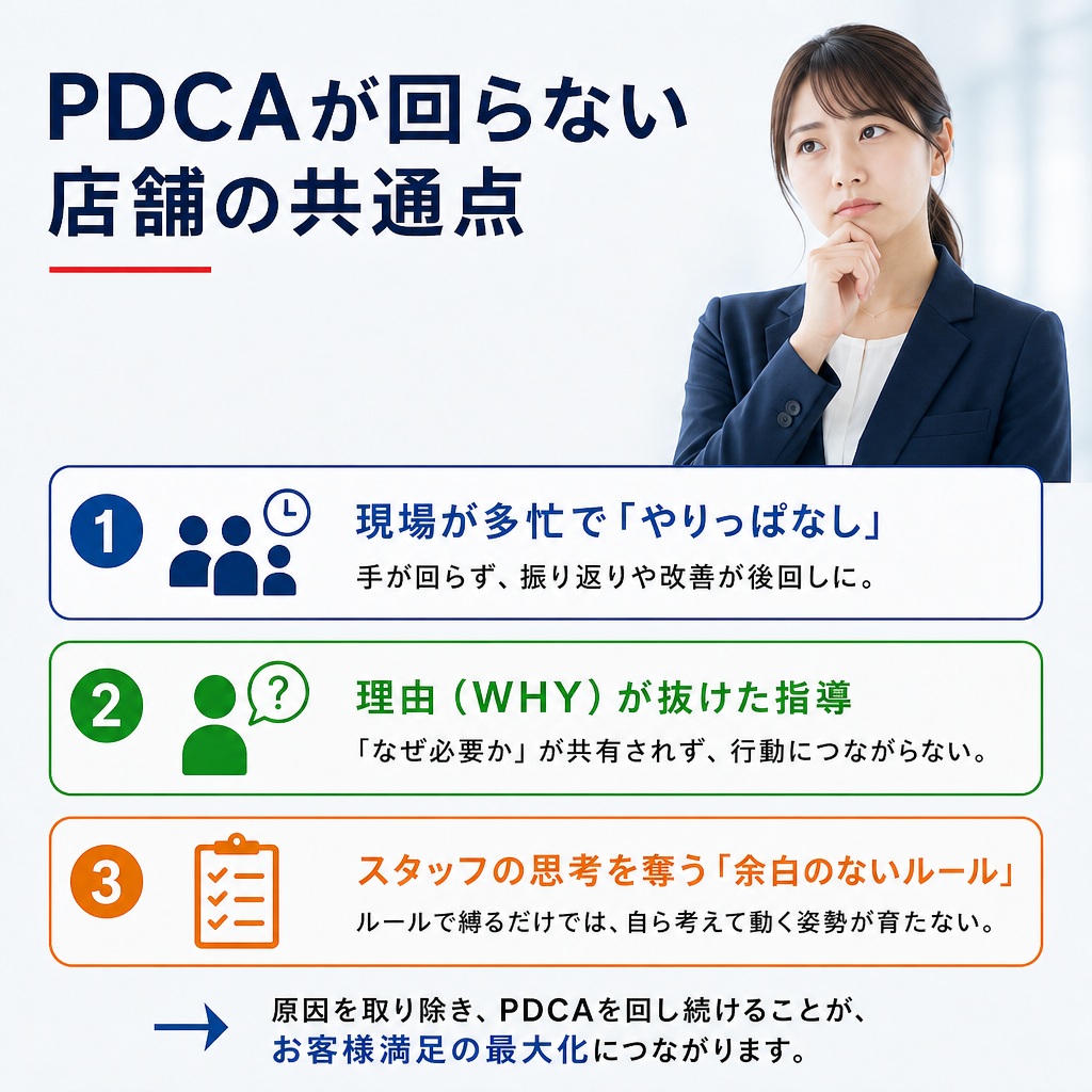 PDCAが回らない店舗の共通点