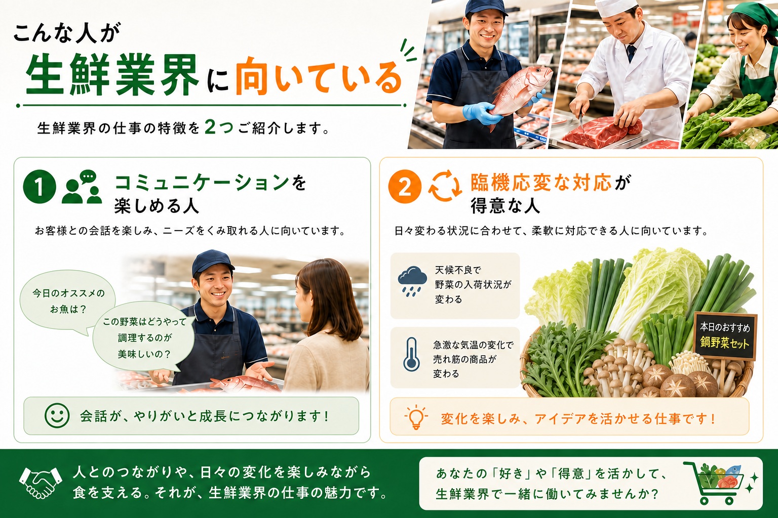 こんな人が生鮮業界に向いている
