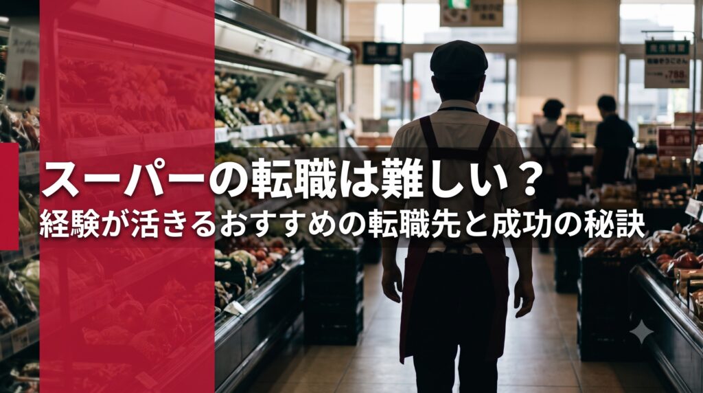 スーパーの転職は難しい？経験が活きるおすすめの転職先と成功の秘訣