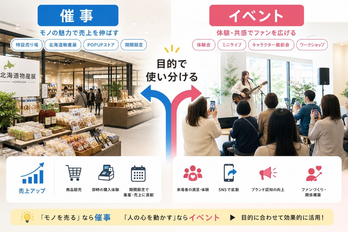 催事とイベントの違い