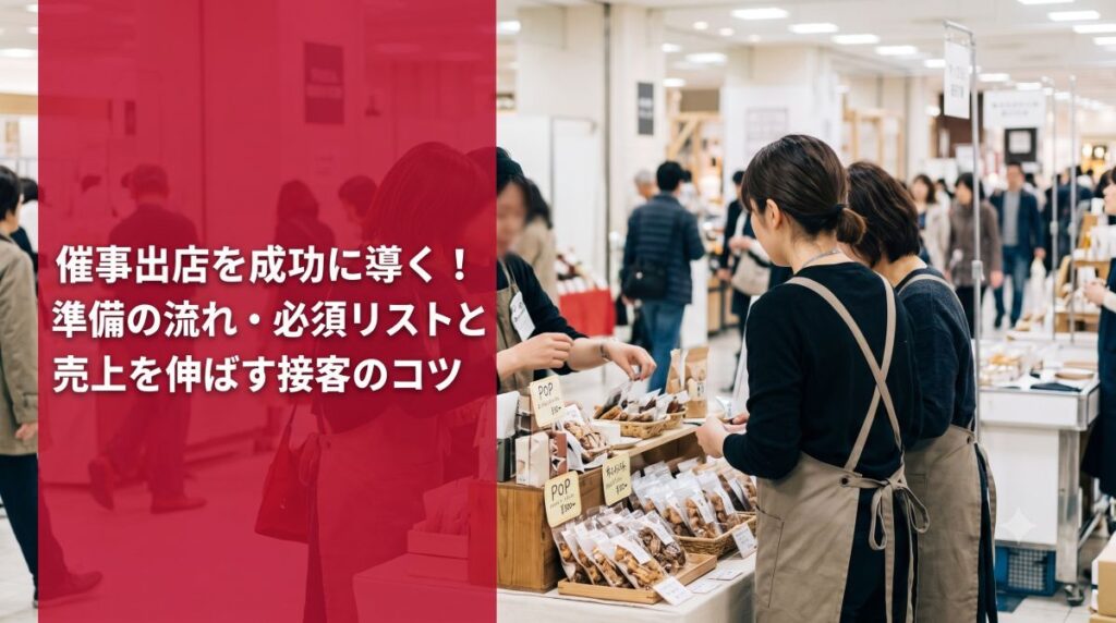 催事出店とは？準備の流れ・必要なもの・成功させるポイント