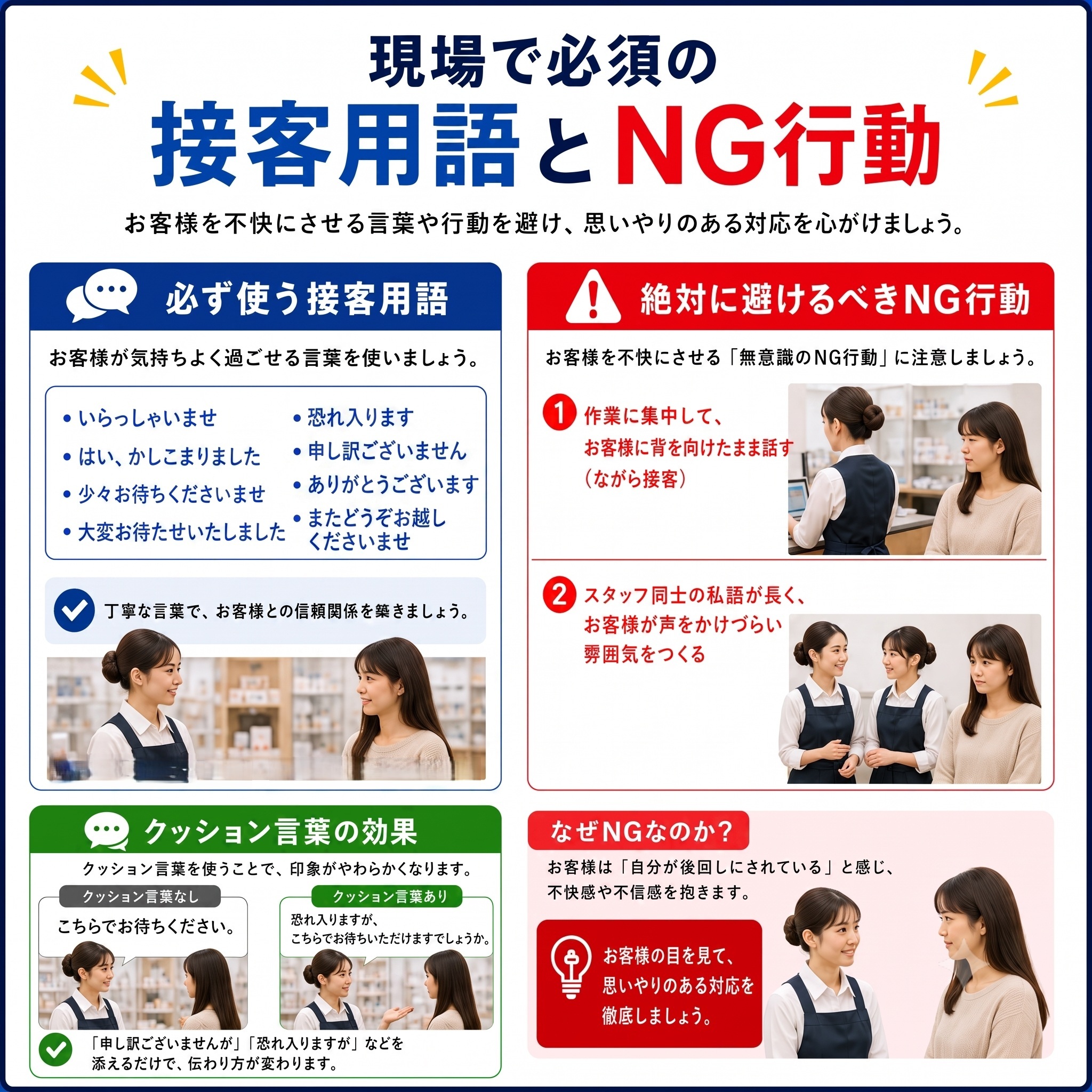 接客用語とNG行動