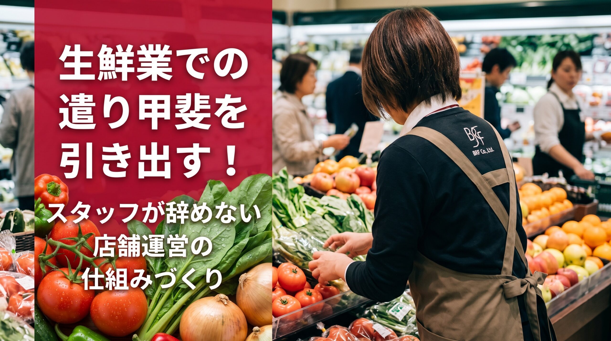生鮮業での遣り甲斐を引き出す！スタッフが辞めない店舗運営の仕組み