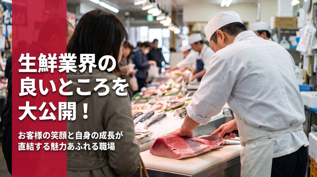 生鮮業界の良いところを大公開！お客様の笑顔と自身の成長が直結する魅力あふれる職場