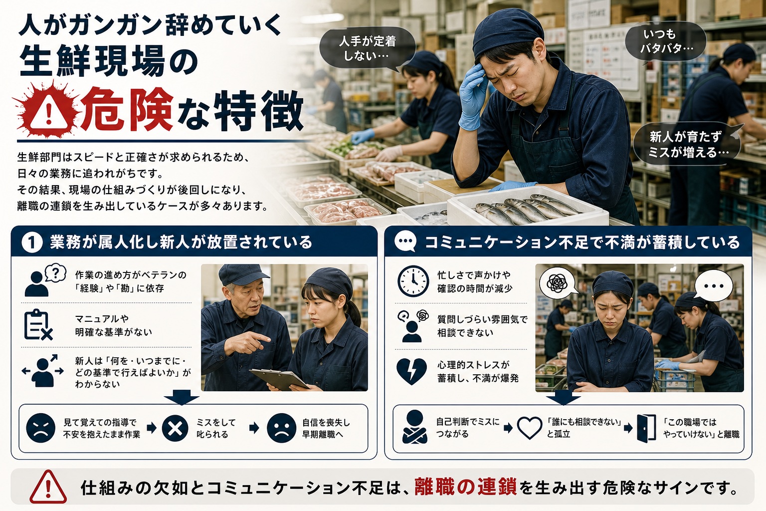 人がガンガン辞めていく生鮮現場の危険な特徴