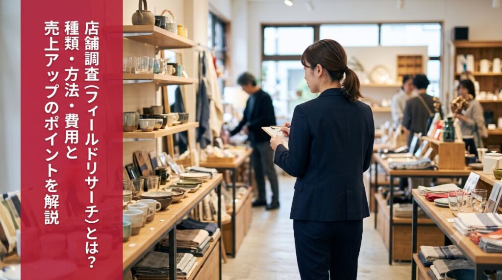 店舗調査（フィールドリサーチ）とは？種類・方法・費用と売上アップのポイントを解説