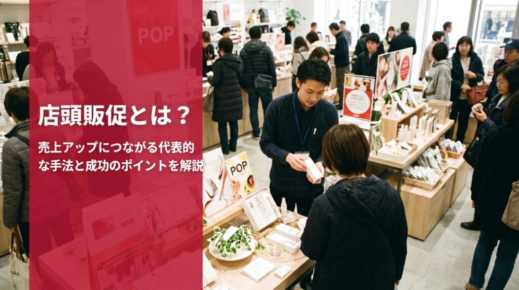店頭販促とは？売上アップにつながる代表的な手法と成功のポイントを解説