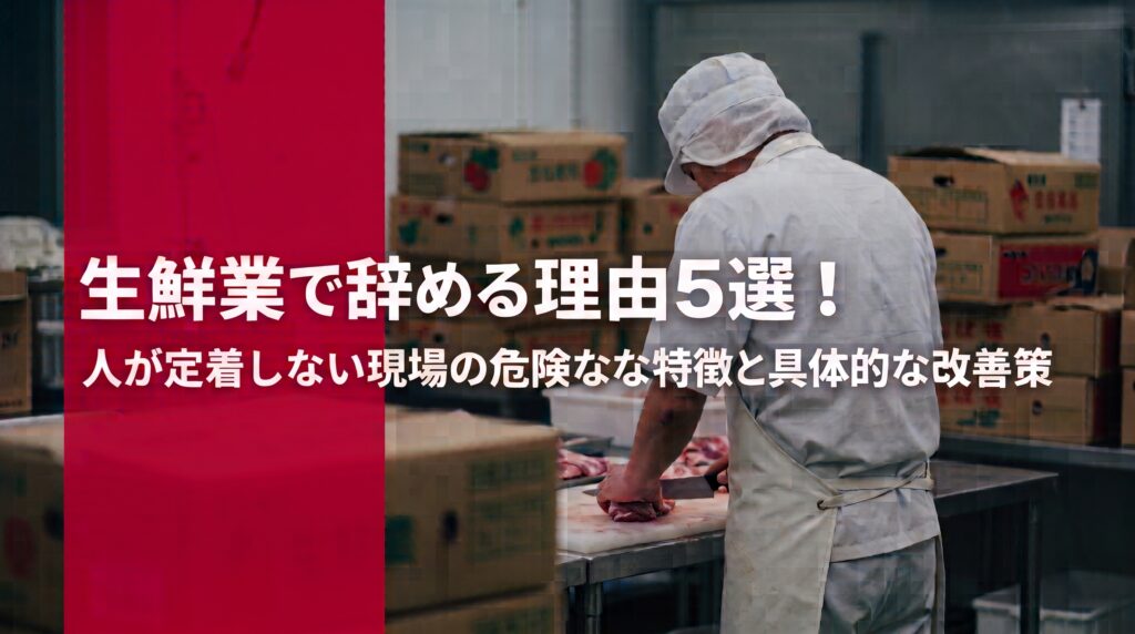 生鮮業で辞める理由5選！人が定着しない現場の危険な特徴と具体的な改善策