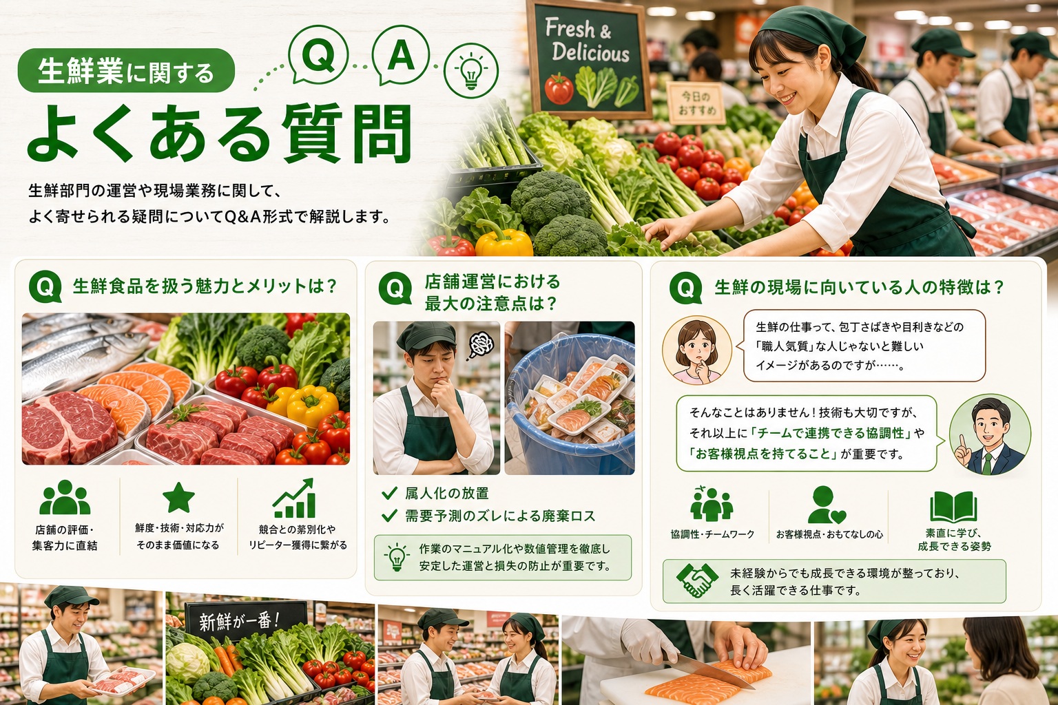 生鮮業に関するよくある質問