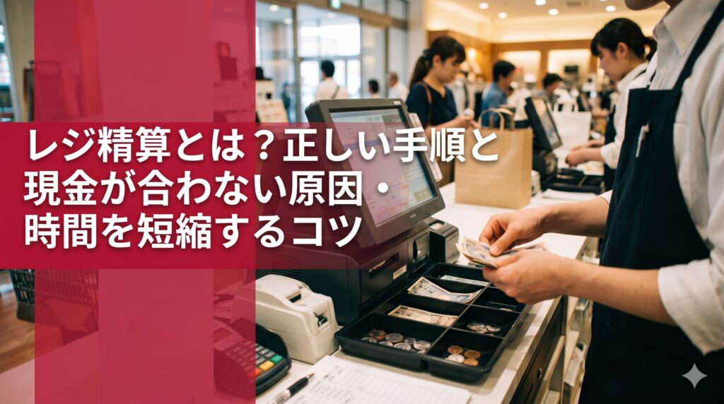 レジ精算とは？正しい手順と現金が合わない原因・時間を短縮するコツ