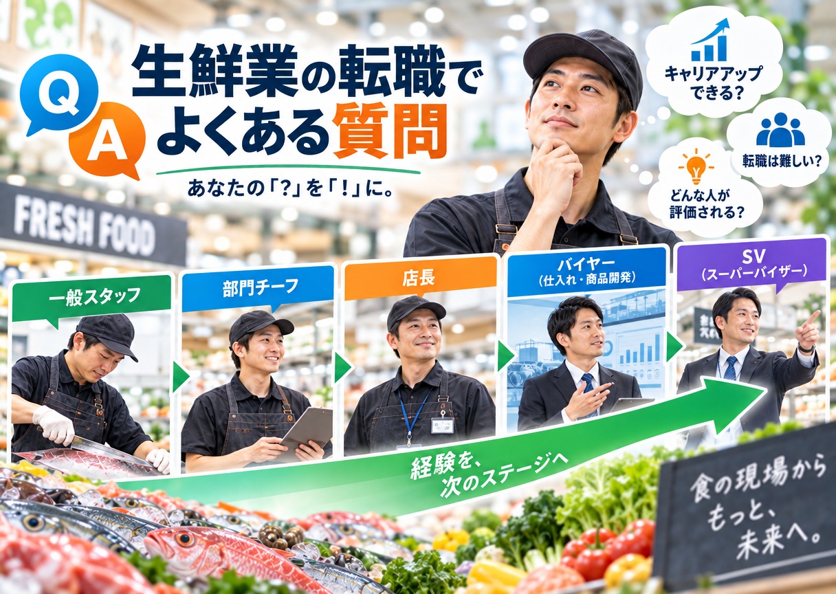 生鮮業の転職でよくある質問