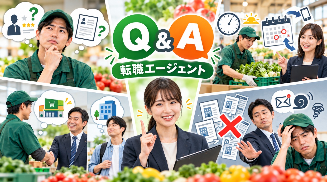 転職エージェントに関するよくある質問