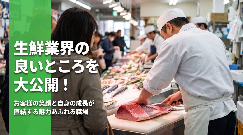生鮮業界の良いところを大公開！お客様の笑顔と自身の成長が直結する魅力あふれる職場