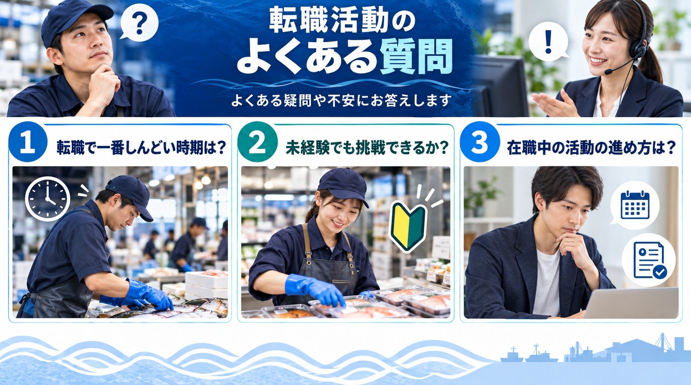転職活動のよくある質問